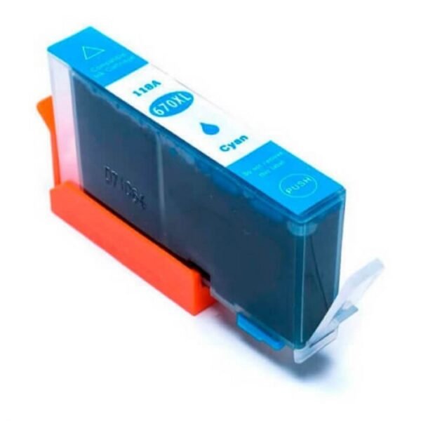 Cartucho Compatible HP 670XL Cyan