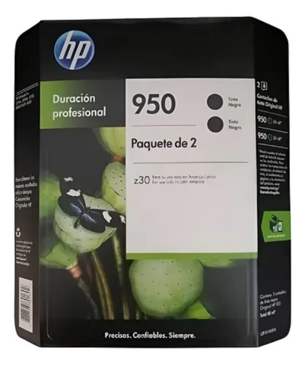 D_NQ_NP_774476-MLM88755278440_082025-O.jpg Cartucho de Tinta HP 950 J3P10BL Negro, Original *Fecha Pasada