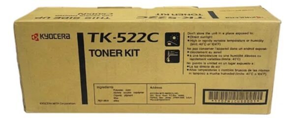 D_NQ_NP_898001-MLM82108639435_012025-O.jpg Cartucho de Tóner Kyocera TK-522 Cian, Original