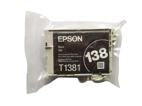 Cartucho de Tinta Epson T1381 138 Negro, Original *Sin caja