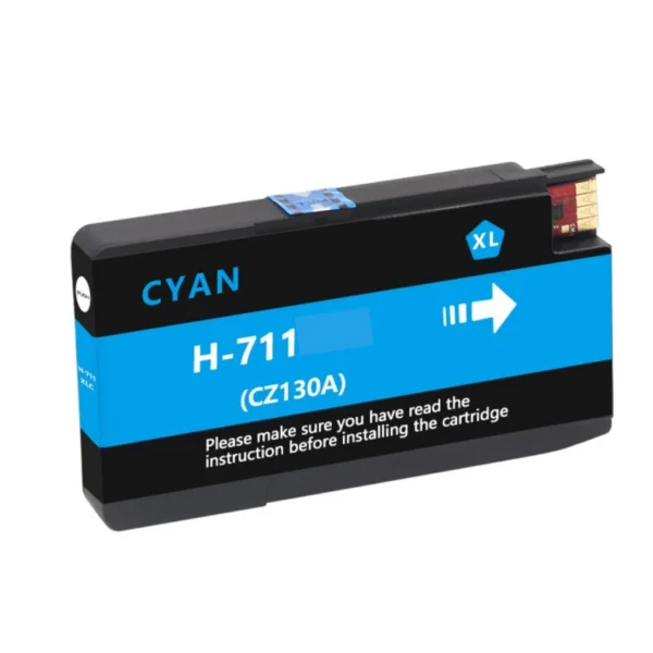 Cartucho de Tinta Compatible Para HP 711 Cyan