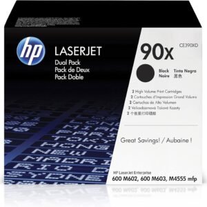 Cartucho de Tóner HP CE390XD 90XD Dual Negro, Original