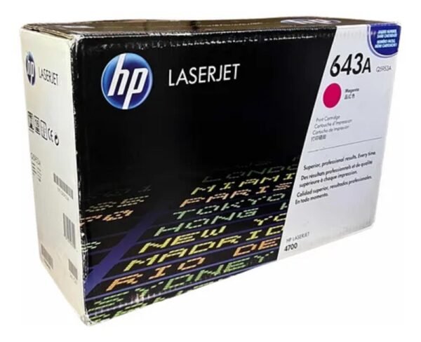 Cartucho de Tóner HP Q5953A 643A Magenta, Original +