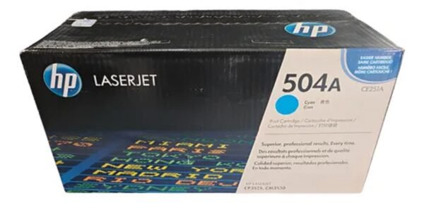 Cartucho de Tóner HP 504A (CE251A) Cian, Original