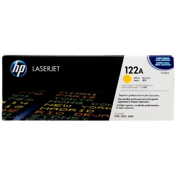 Cartucho de Tóner HP Q3962A 122A Amarillo, Original +