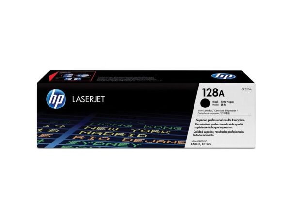 Cartucho de Tóner HP CE320A 128A Negro, Original