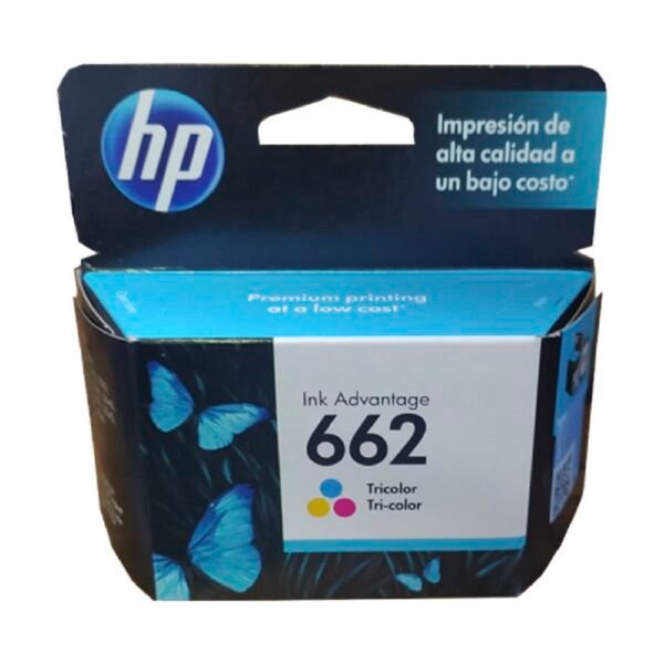 Cartucho de Tinta HP 662 (CZ104AL) Tricolor, Original *Fecha Pasada