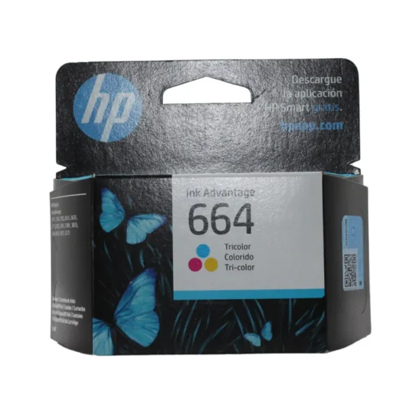 664tr.webp Cartucho de Tinta HP 664 (F6V28AL) Tricolor, Original *Fecha Pasada