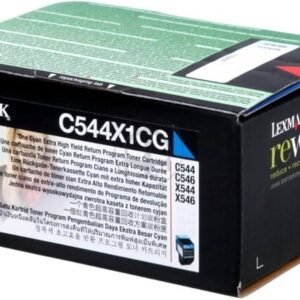 Cartucho de Tóner Lexmark C544X1CG Cian, Original