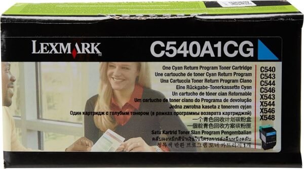Cartucho de Tóner Lexmark C540A1CG Cian, Original