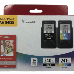 Kit Cartucho de Tinta Canon 240XL 241XL Negro Tricolor, Original #Fecha Pasada