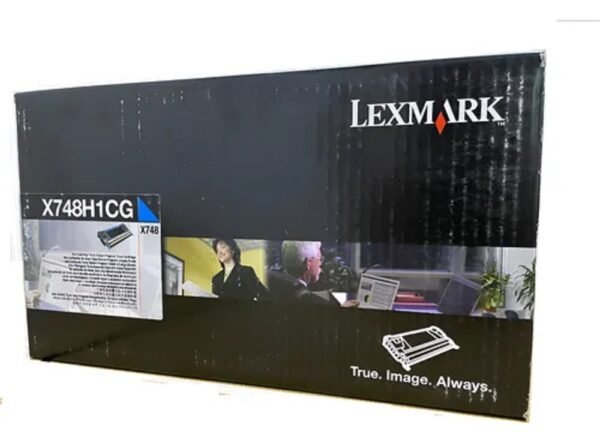 Cartucho de Tóner Lexmark X748H1CG Cian, Original
