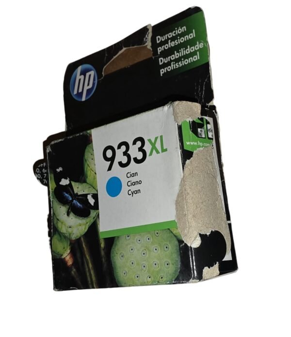 Cartucho de Tinta HP 933XL Cian, Original #Fecha Pasada/C. Maltratada