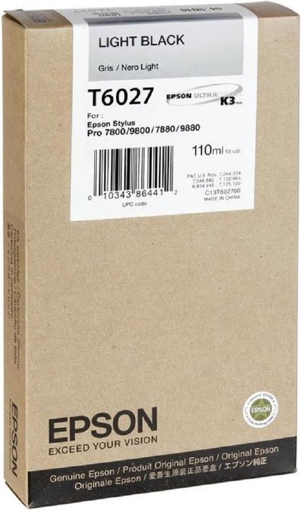 Cartucho de Tinta Epson T6027 Light Black Original