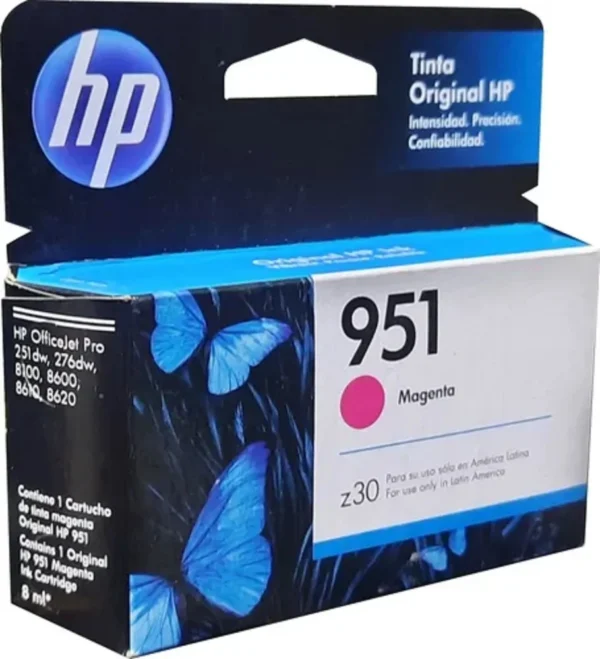 Cartucho de Tinta HP 951 Magenta, Original +Fecha Pasada