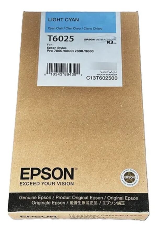D_NQ_NP_686336-MLA102939814492_012026-O.jpg Cartucho de Tinta Epson T6025 Light Cian Original