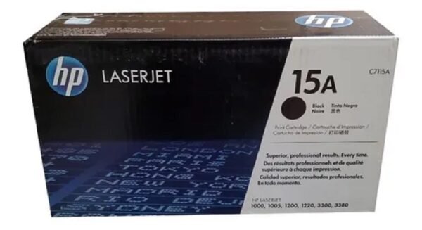 Cartucho de Tóner HP C7115A 15A Negro, Original