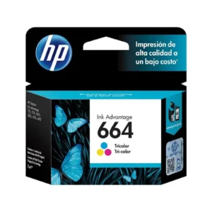 Cartucho de Tinta HP 664 Tricolor Original *Pasada