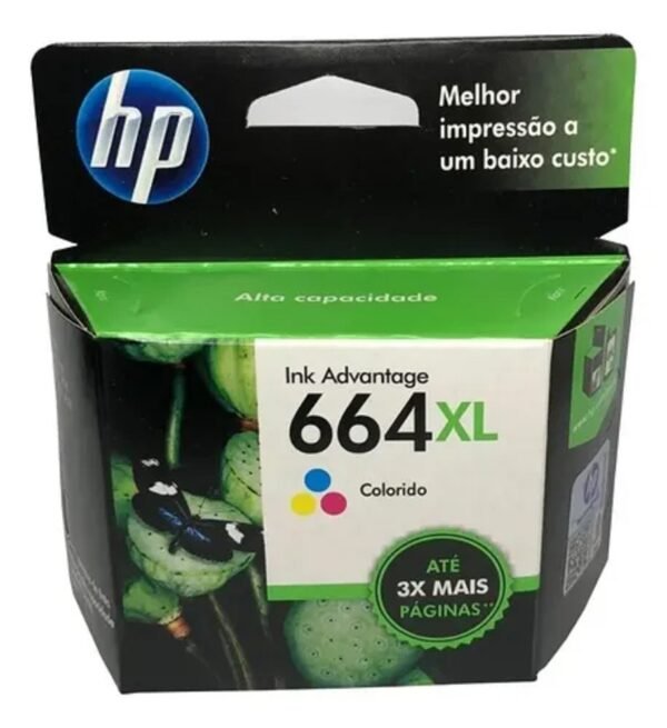 Cartucho de Tinta HP 664XL Tricolor Original *Pasada